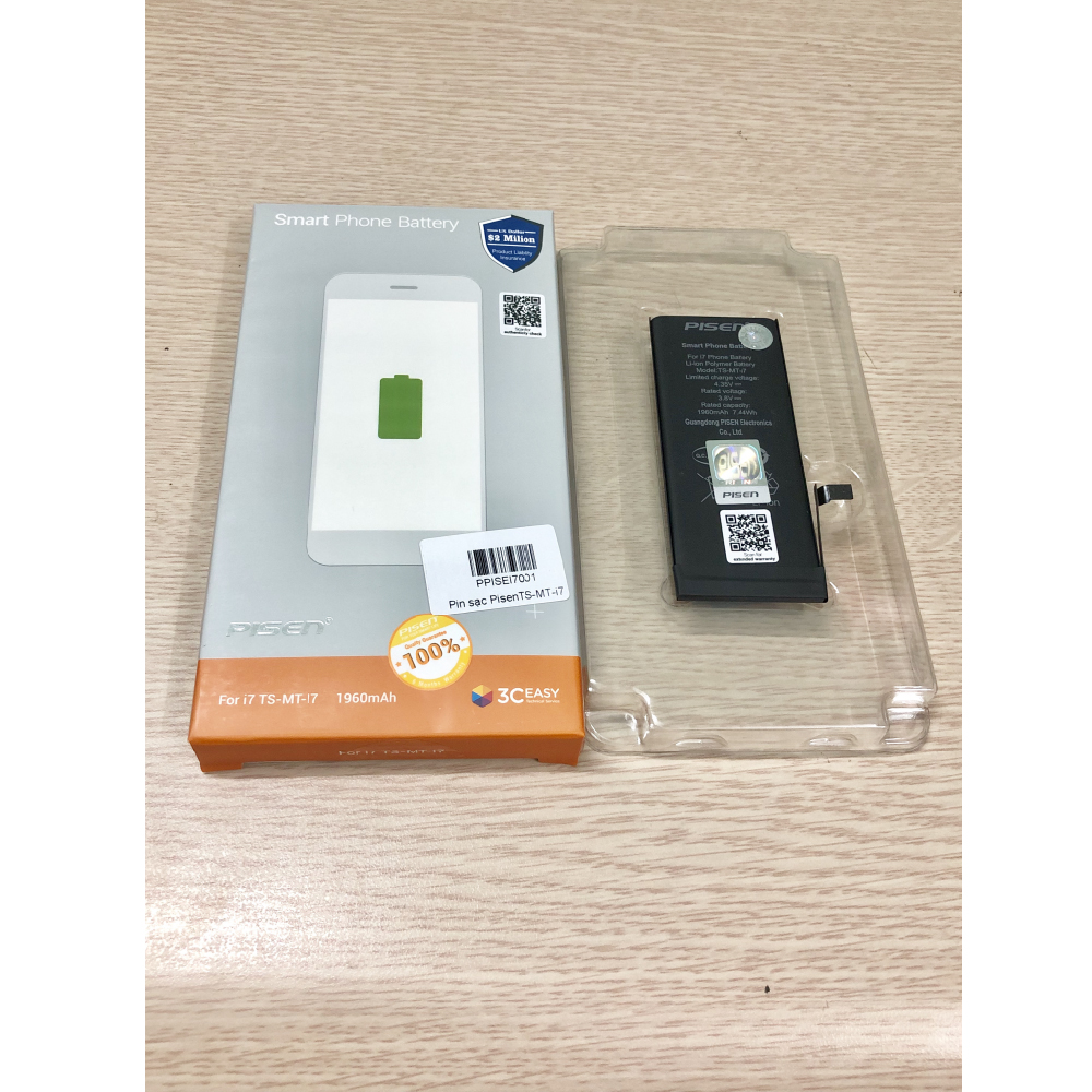Thay pin IPhone 7 Chính Hãng PISEN (Dung lượng chuẩn 1960mAh)