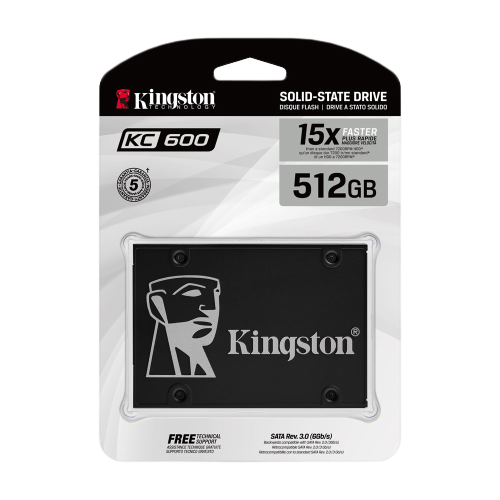 Ổ cứng SSD Kingston SKC600 512GB 2.5 inch SATA 3 (Đọc 550MB/s -Ghi 500Mb/s) - (SKC600/512G) - Chính hãng
