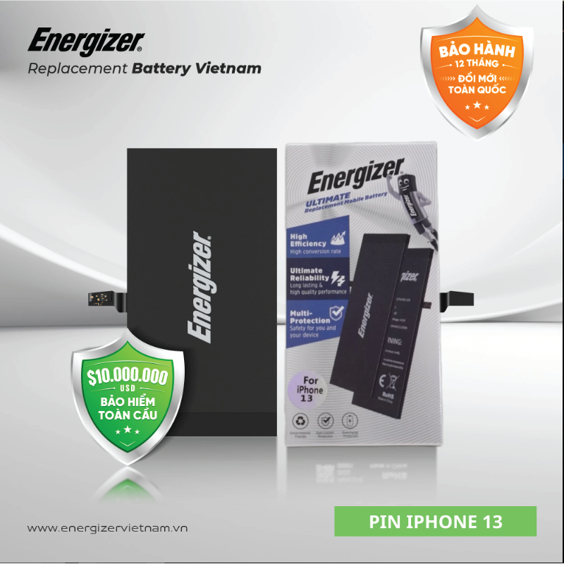 Pin iPhone 13 chính hãng Energizer - ECA133227P