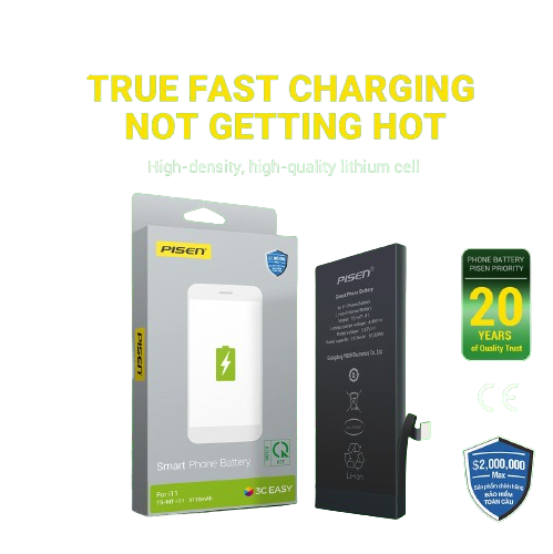 Pin iPhone 13 Pro Chính Hãng PISEN (Dung lượng chuẩn 3095mAh)