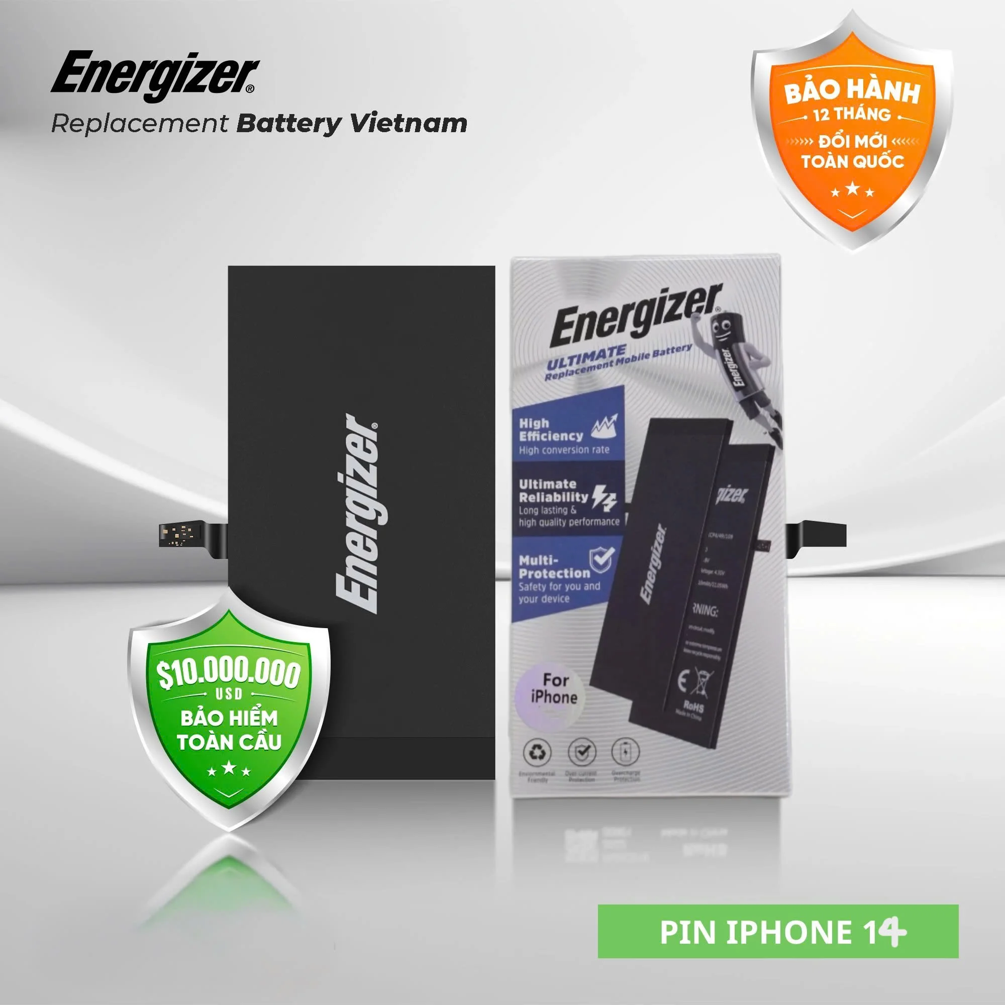 Pin iPhone 14 chính hãng Energizer - ECA14P3200P