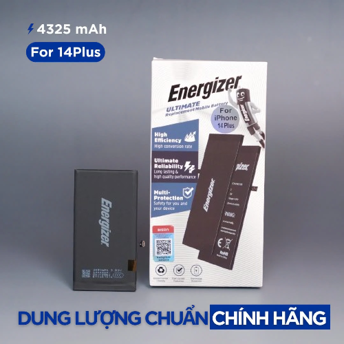 Pin iPhone 14 Plus chính hãng Energizer ECA14PM4323P