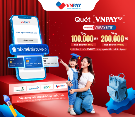 Giảm ngay tới 200.000đ khi quét VNPAY QR