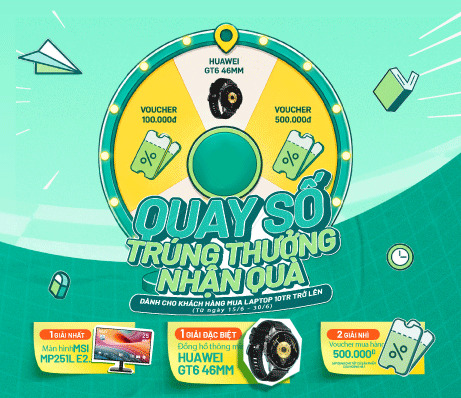 Quay số trúng thưởng nhận quà