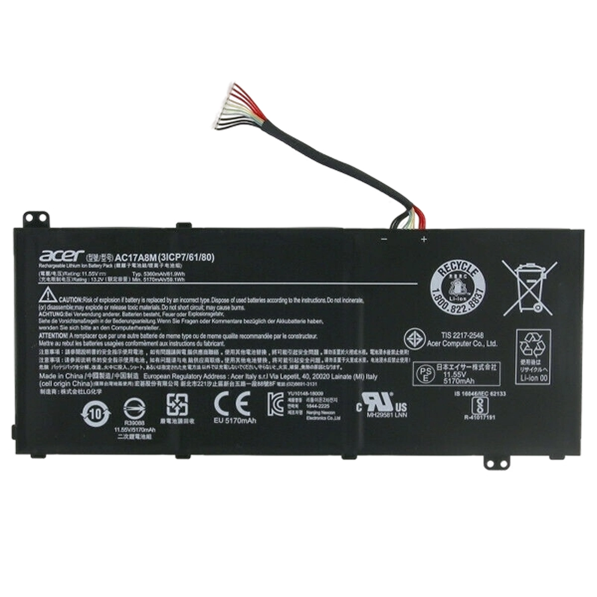 Thay pin laptop Acer Aspire A514-51