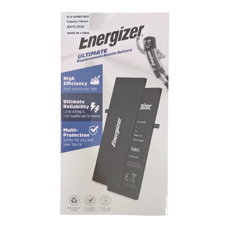 Pin iPhone 16 Pro Max chính hãng Energizer ECA16PM5180P (dung lượng cao)