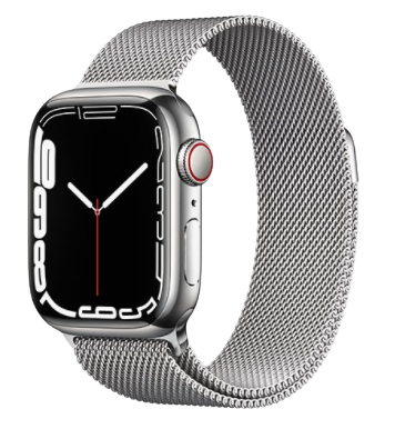 Apple Watch Series 7 - GPS + Cellular, 41mm - Vỏ Thép Dây Thép - Máy cũ, TBH