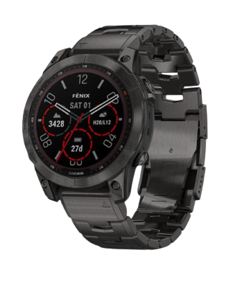 Đồng hồ Garmin Fenix 7 Sapphire Solar Dây Titanium  - Máy cũ, TBH