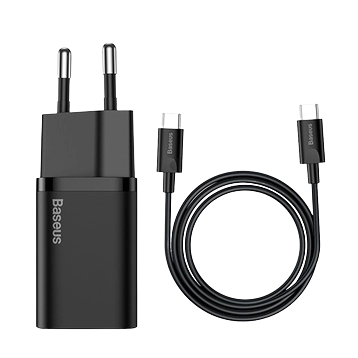 Sạc Baseus Super SI 25W 1 cổng kèm cáp Type-C to Type-C 1M - Chính Hãng - Máy cũ, TBH