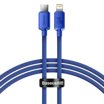 Cáp Baseus Crystal Shine USB-C to Lightning 1.2M - Chính Hãng