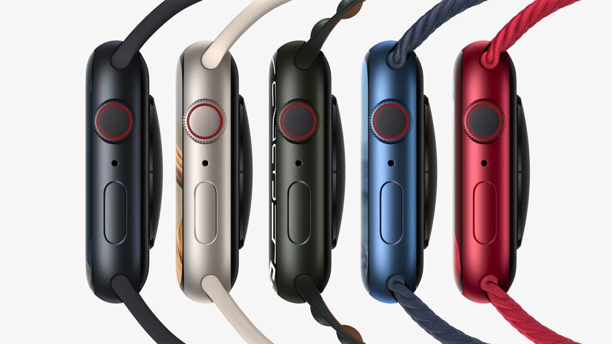 Apple Watch Series 7 GPS Apple Watch Series 7 GPS được thiết kế viền nhôm dây cao su chính hãng