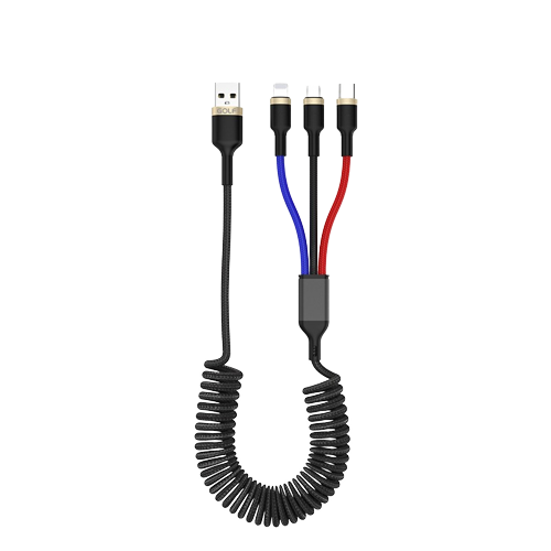 Cáp sạc nhanh 3 in 1 GOLF 3A 1.5M - Chính Hãng