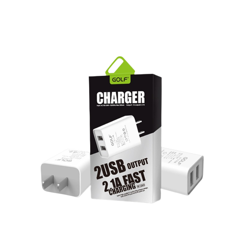 Củ sạc Golf GF-U206 2 cổng USB-A - Chính hãng