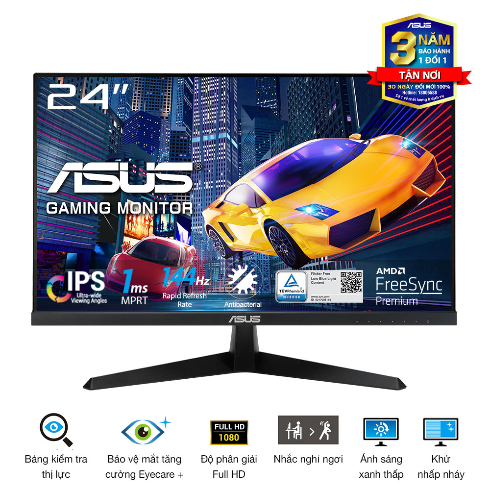Màn hình ASUS VY249HGE (23.8"/FHD/IPS/144Hz) - Máy cũ, TBH
