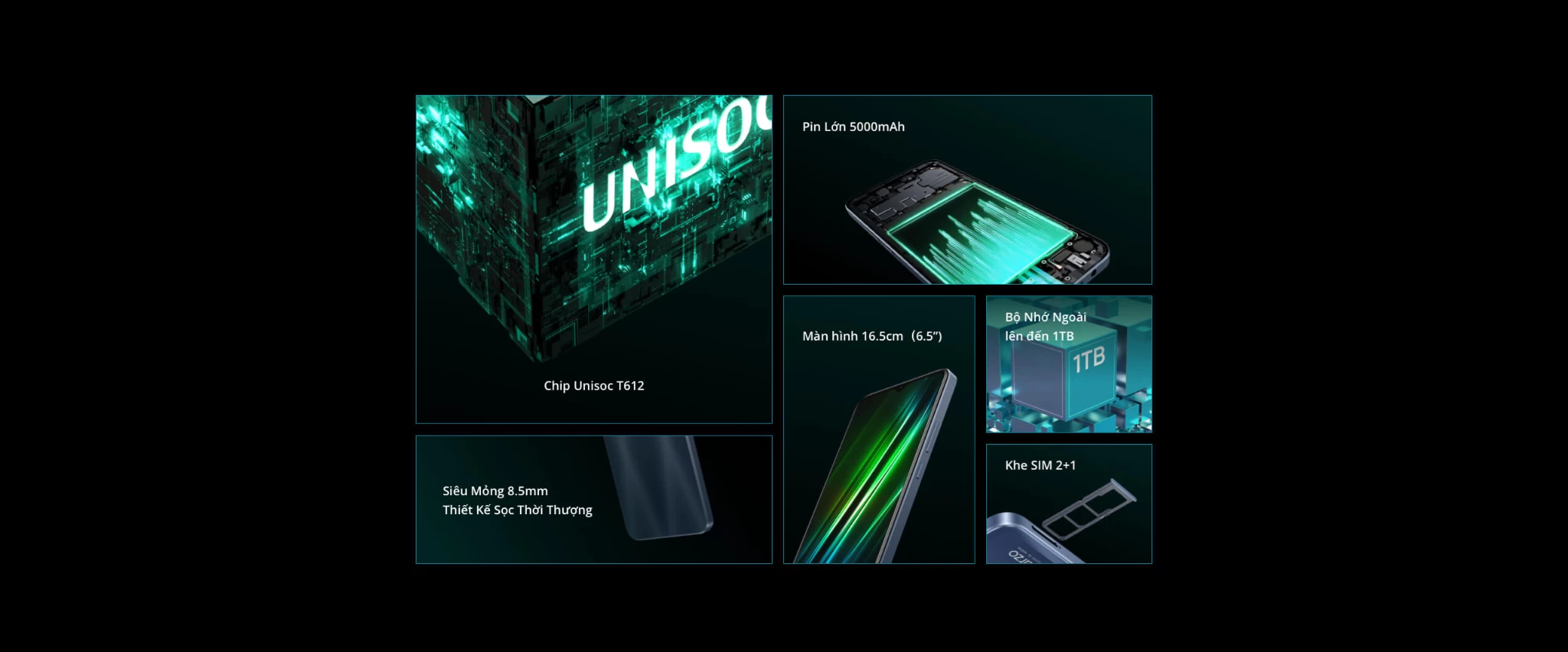 Realme Narzo 50i Prime được tích hợp con chip xử lý Unisoc T612