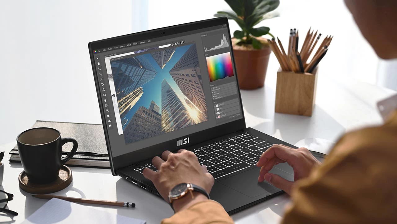 Tận hưởng hình ảnh và âm thanh sống động cùng MSI Modern 14