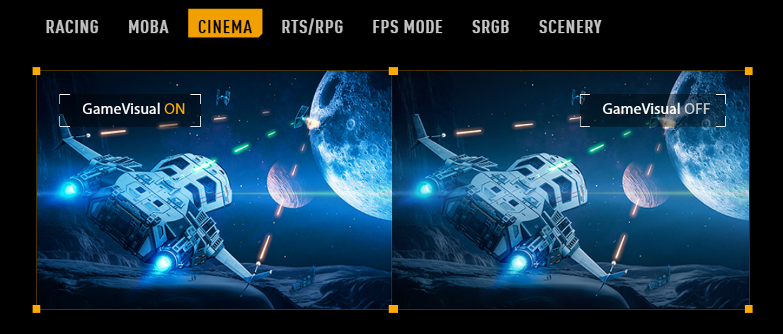 Asus TUF Gaming -  CINEMA MODE