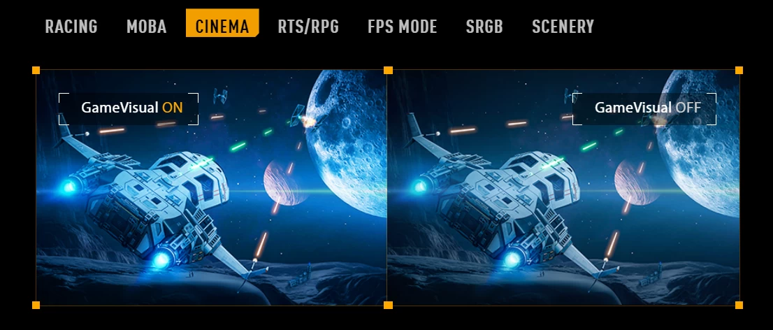 Asus TUF Gaming - CINEMA MODE