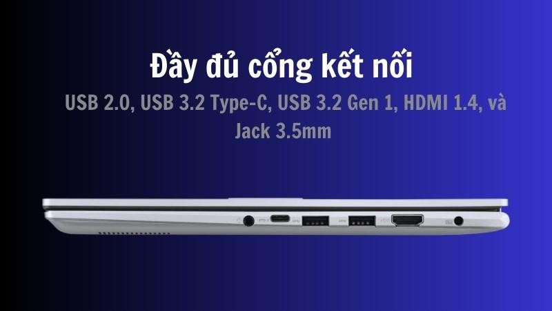 Laptop Asus Vivobook 14 - Bảo mật và kết nối