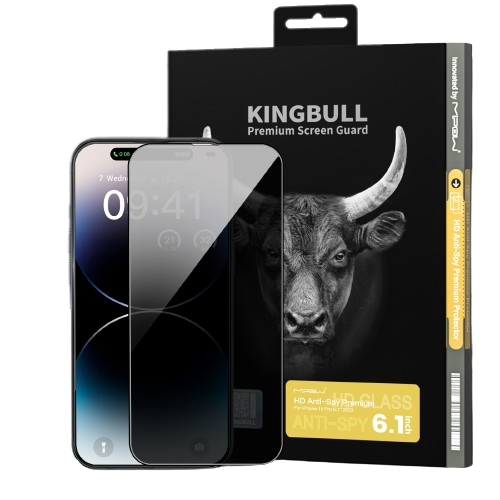 Cường lực Mipow Kingbull HD Chống nhìn trộm ANTI SPY PROTECTOR iP15