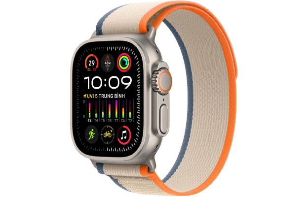 Apple Watch Ultra 2 - GPS + LTE, 49mm - Vỏ Titan Dây Quấn Trail