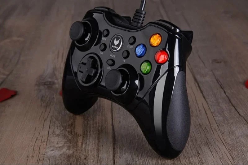 Tay cầm chơi game có dây Rapoo V600