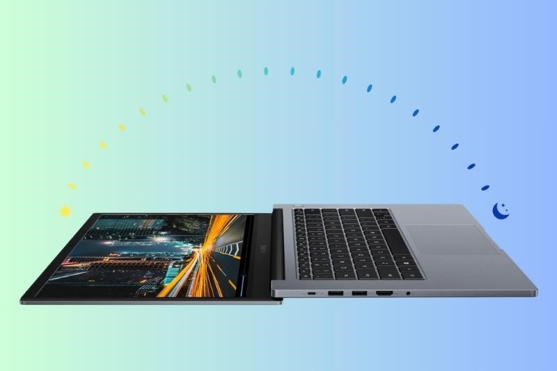 Lớp vỏ kim loại của HUAWEI MateBook D 14 BE có khả năng chống bám bụi bẩn