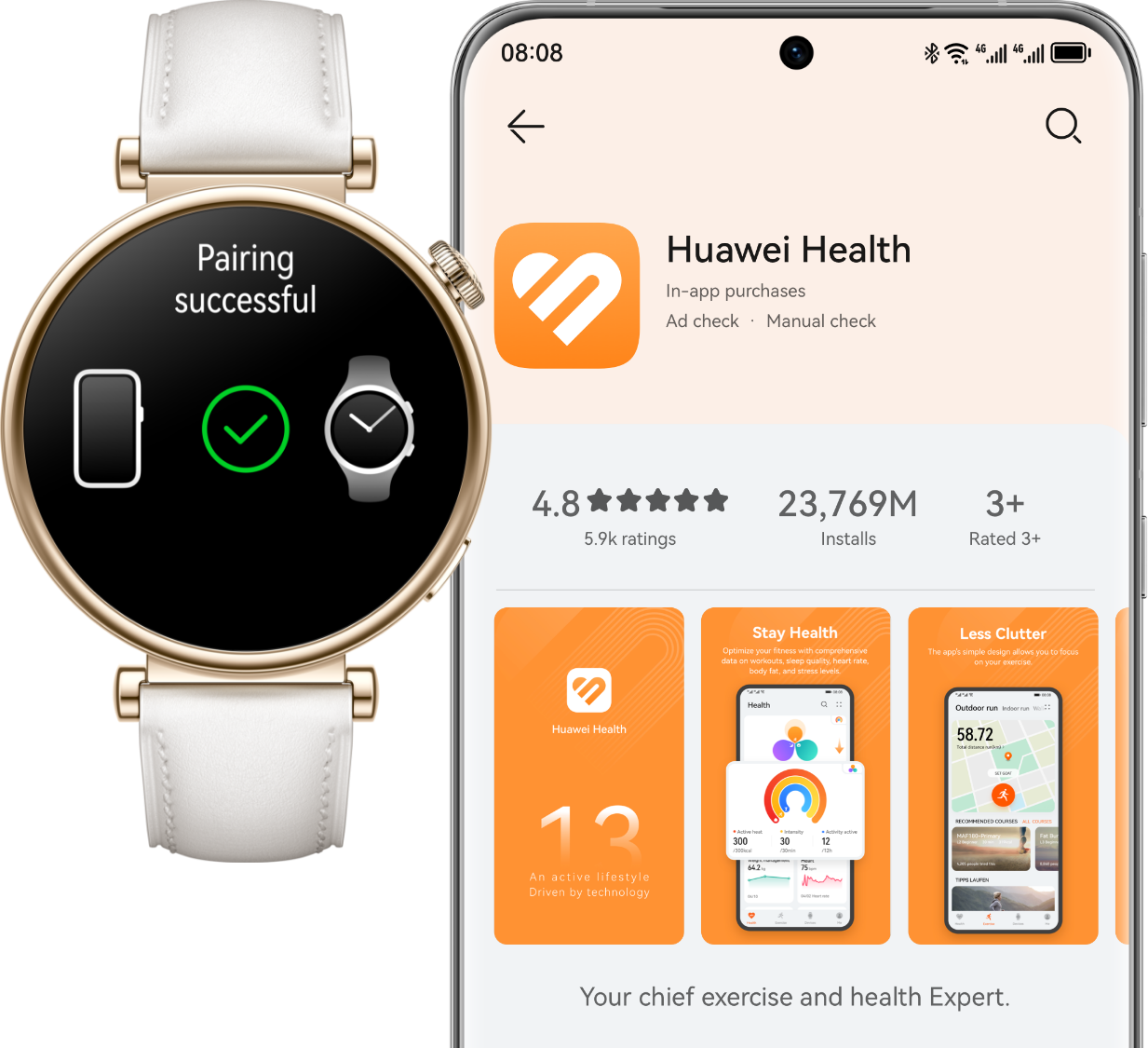 Huawei Watch GT 4 41mm - Kết nối mở rộng, tương thích đa thiết bị