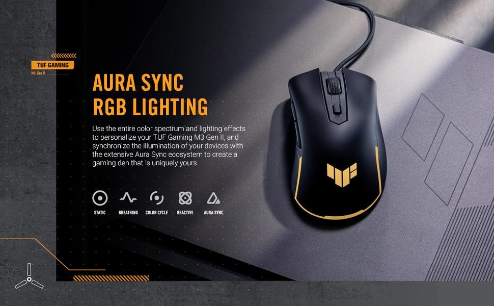 Chuột ASUS TUF M3 Gen II - Chơi theo cách riêng của mình với sáu nút tùy chỉnh