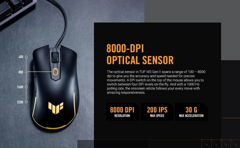 ASUS TUF M3 Gen II - Tốc độ và chính xác