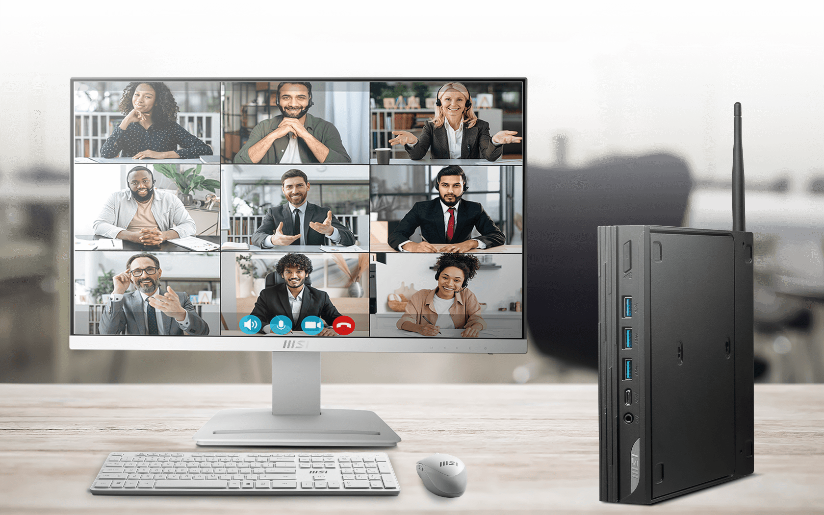 Màn hình MSI PRO MP243XW cho phép bạn tự do làm việc với tư thế thoải mái nhất