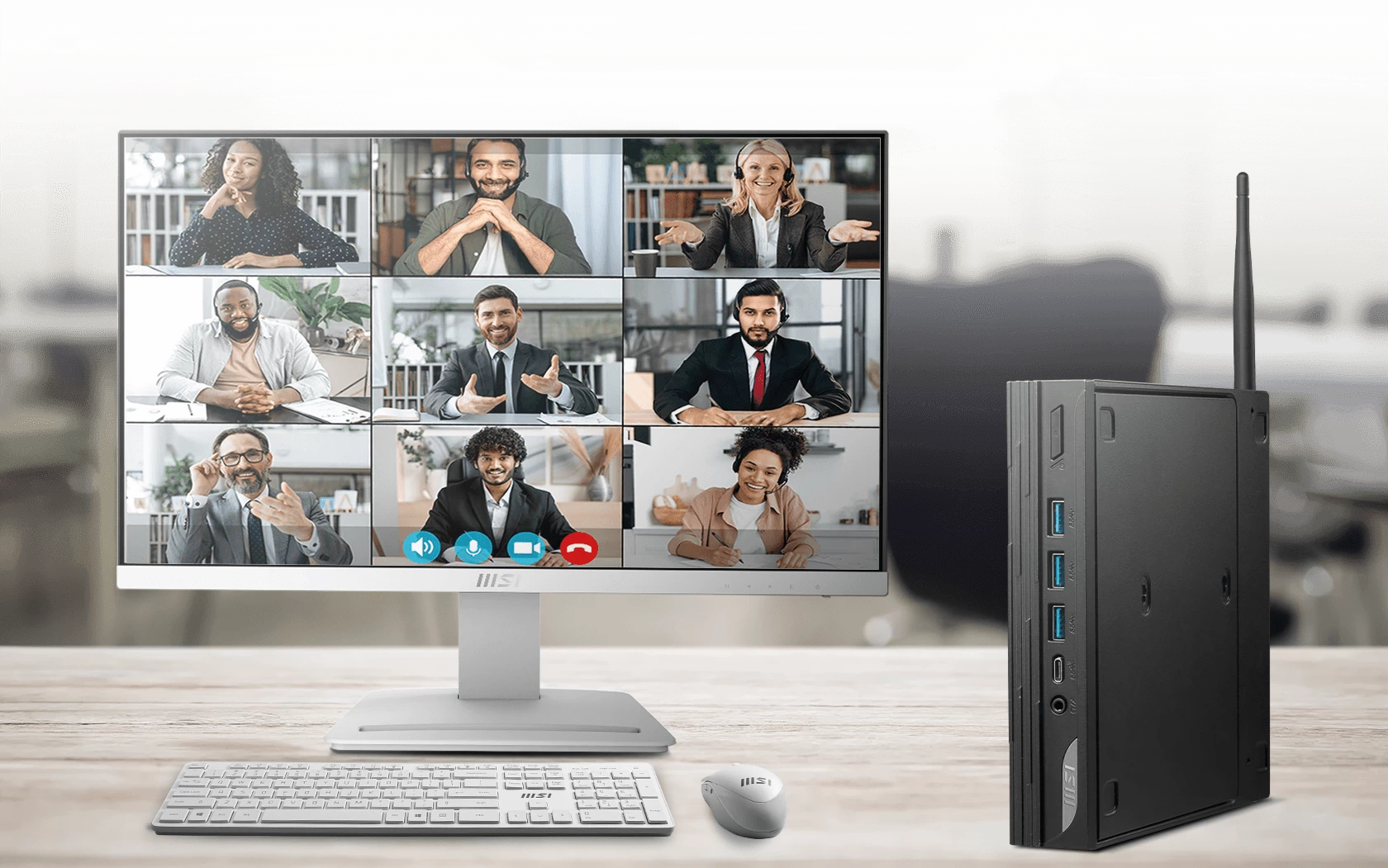 Màn hình MSI PRO MP243XW cho phép bạn tự do làm việc với tư thế thoải mái nhất