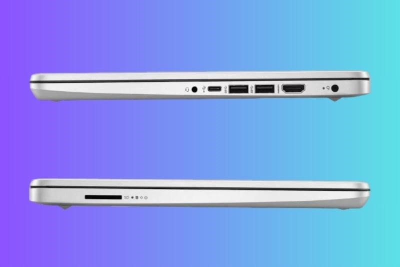  laptop HP 14s-ep0110TU (8C5K9PA) - Trang bị đầy đủ các cổng kết nối thông dụng nhất hiện nay