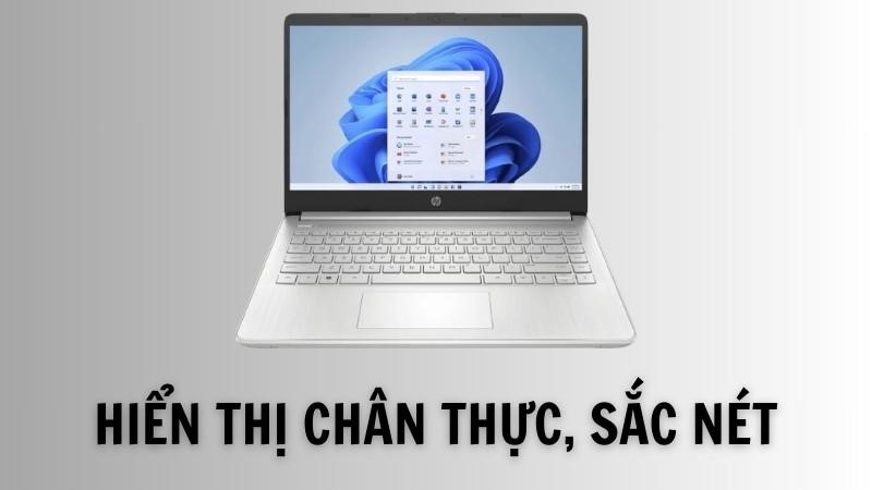 Laptop HP 14s-ep0112TU - Màn hình sắc nét, chống lóa anti-glare