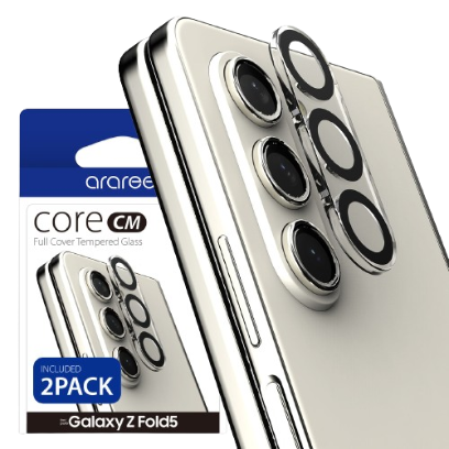 Miếng dán cường lực camera Araree Core Camera - Galaxy Z Fold 5 - Clear (2p
