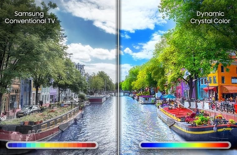 Công nghệ Dynamic Crystal Color cho màu sắc sống động