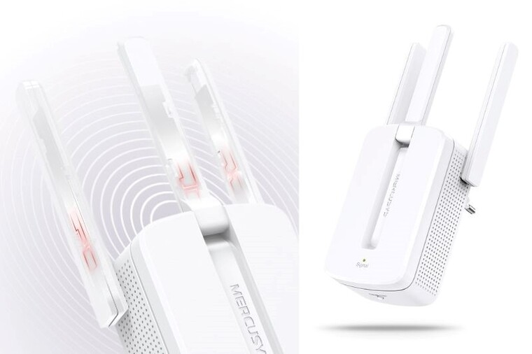 tích hợp công nghệ MIMO cho bộ mở rộng và 3 ăng ten ngoài 5dBi