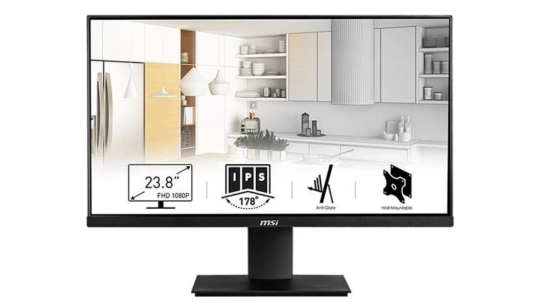 Màn hình MSI PRO MP241X 23.8 inch với độ phân giải Full HD (1920 x 1080 pixel), tần số quét 75 Hz.
