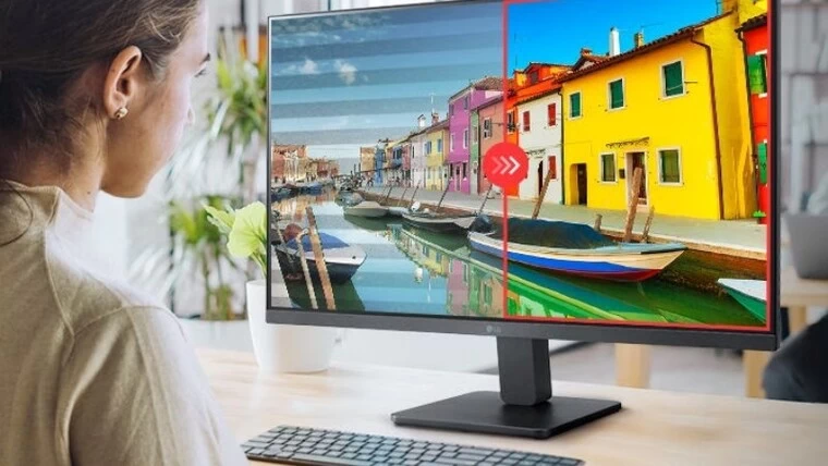 Màn hình LG 27MR400-B Chế độ đọc sách thông minh, điều chỉnh nhiệt độ màu và ánh sáng thông minh.