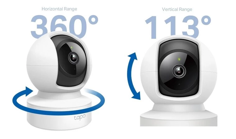 Camera IP Wi-Fi TP-Link Tapo C212 3M Quay góc 360 độ, 114 độ chiều dọc, hồng ngoại ban đêm 850nm, khoảng cách 30ft.