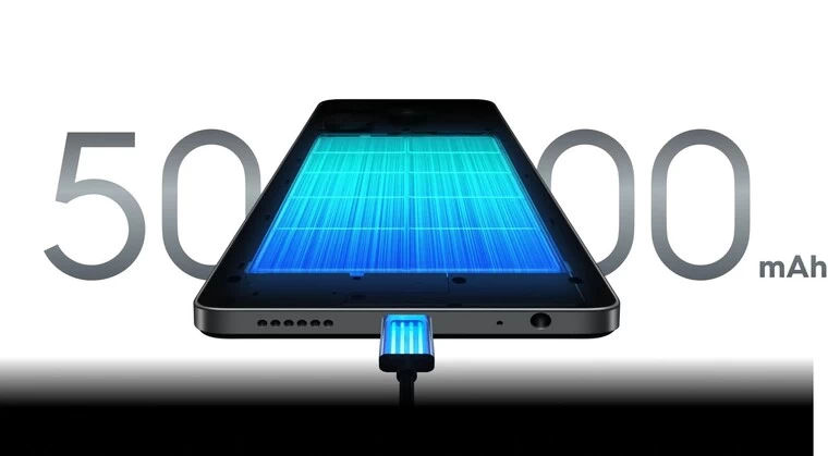 Điện thoại TECNO SPARK 20 Pin Li-Po dung lượng lên đến 5000mAh, sạc nhanh 18W.