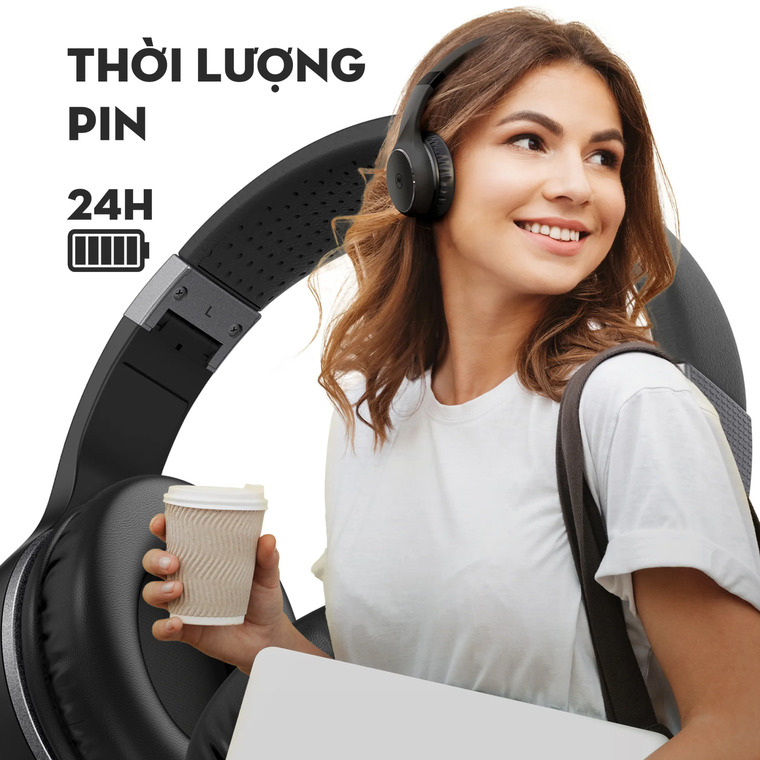 tai nghe chụp tai Motorola XT220 thời lượng pin sử dụng 24 tiếng liên tục