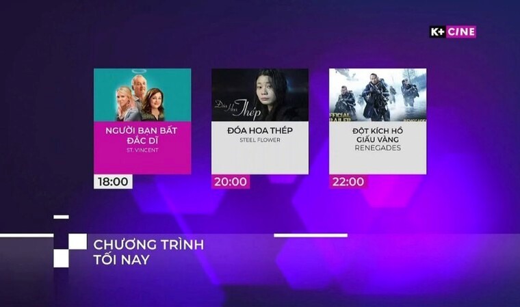 Các chương trình giải trí, K+KIDS, K+CINE,....