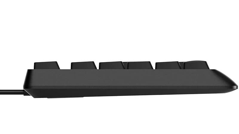 Bàn phím có dây Rapoo NK1900 Cổng USB chuẩn kết nối, thiết kế thoải mái gõ phím chuẩn xác.