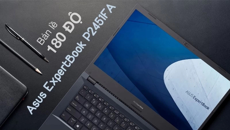 Asus ExpertBook P2451FA-EK3340T màn hình gập 180 độ