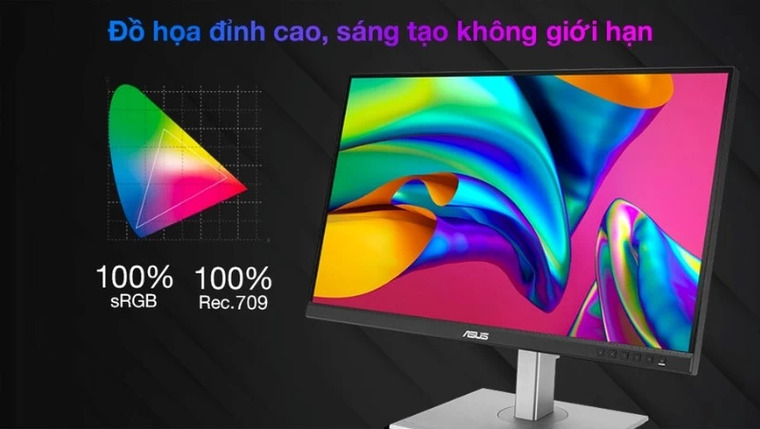 ASUS ProArt PA278CV hiển thị màu chuẩn xác