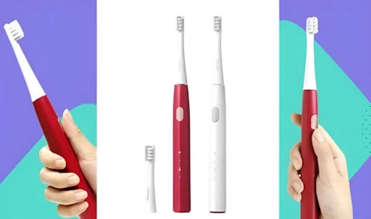 Bàn Chải Đánh Răng Điện DR.BEI Sonic GY1 Tần số rung 18.000 vòng 1 phút bởi động có GMSoft làm sạch mạnh, sâu chân răng.