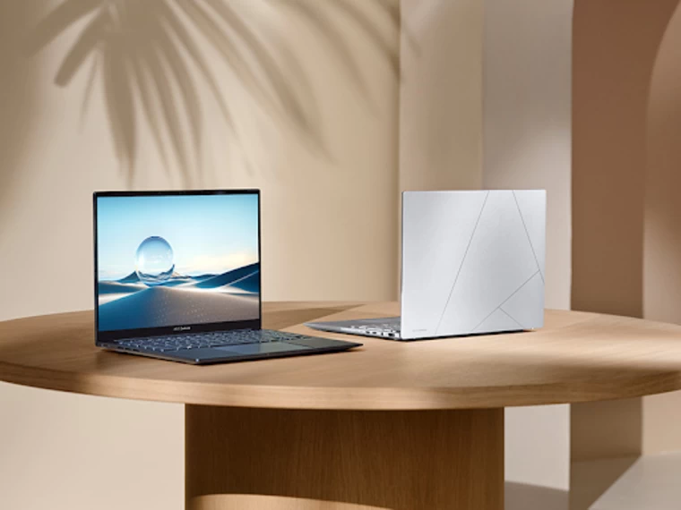 Laptop ASUS Zenbook 14 OLED PP588W Trang bị bàn phím ErgoSence, kết hợp Led trắng, ra mắt năm 2023.