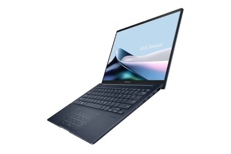Laptop ASUS Zenbook 14 OLED UX3405MA Nặng 1.2kg và dày 14.9mm có thể dễ dàng gọn gàng đem đi bất kỳ đâu.