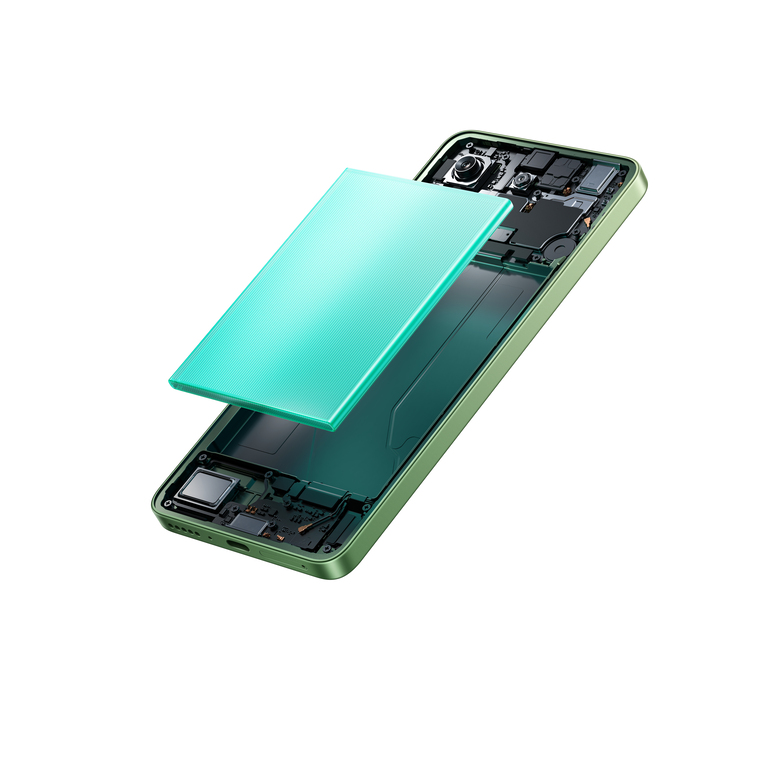 Thời gian sử dụng cả ngày cùng viên pin 5000 mAh và công suất sạc nhanh với công suất 33W.
